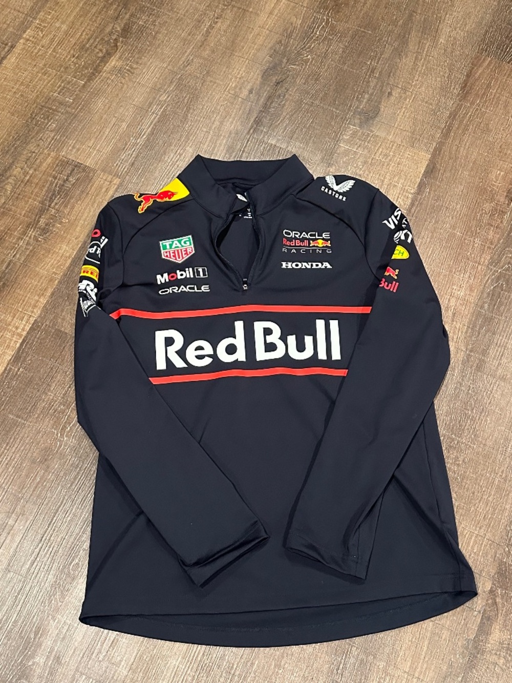 Castore Oracle Red Bull Racing 2024 F1 Team 1/4 Zip Jacket Pullover - Size S